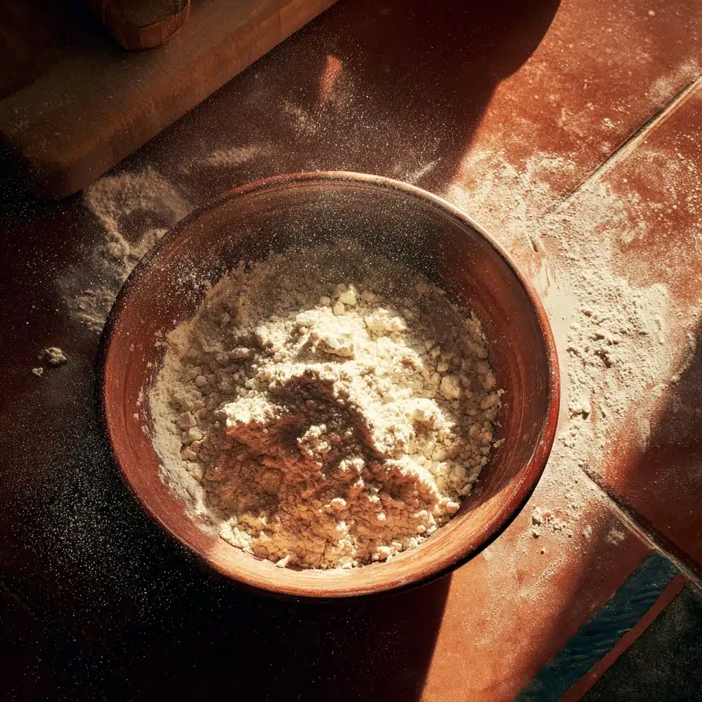 Mixing dough for cottage cheese bagels