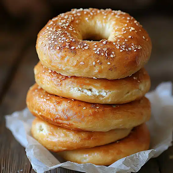 Cottage Cheese Bagels Recipe Freshly Baked