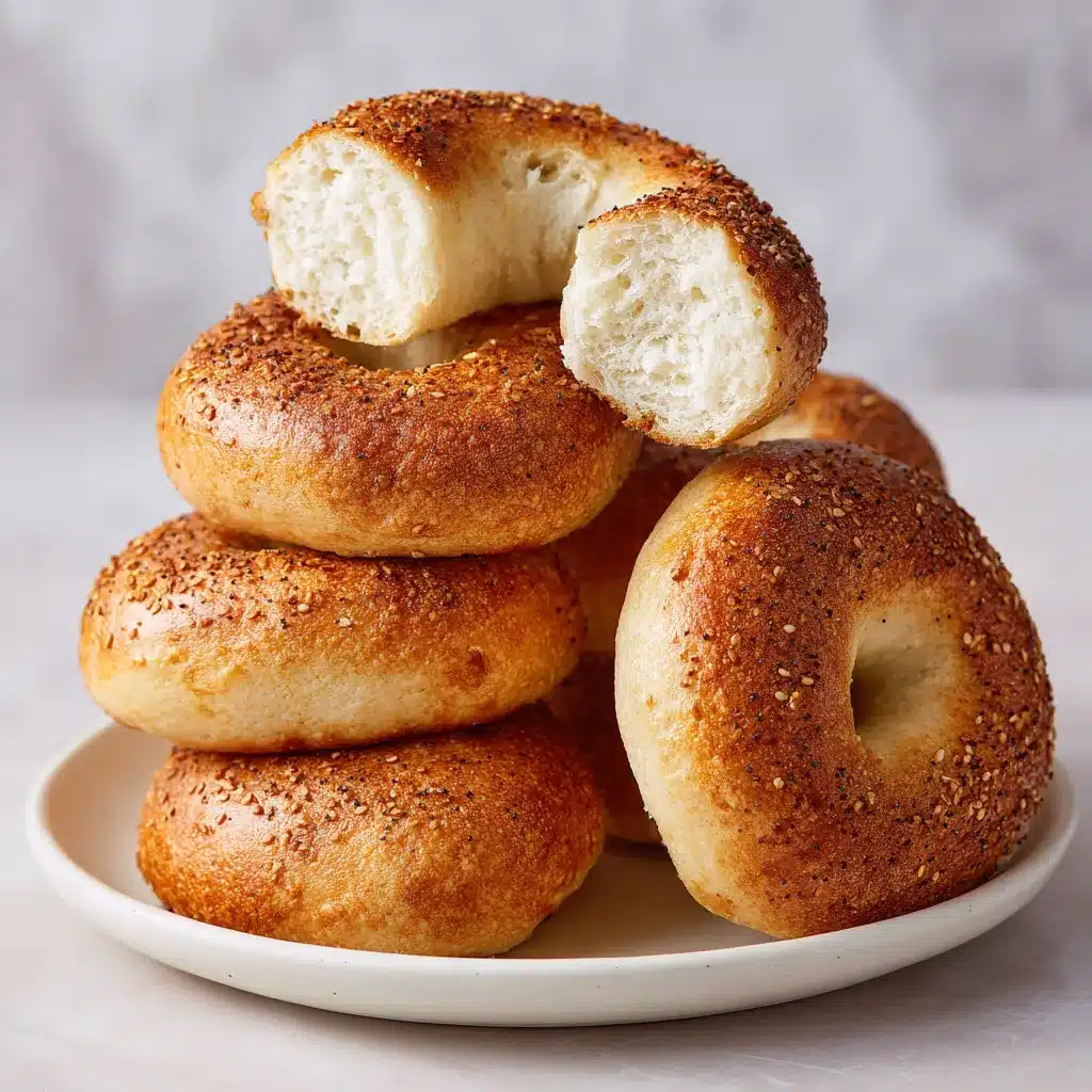 Finished low carb high protein bagels