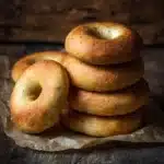 Low carb high protein bagels fresh from oven