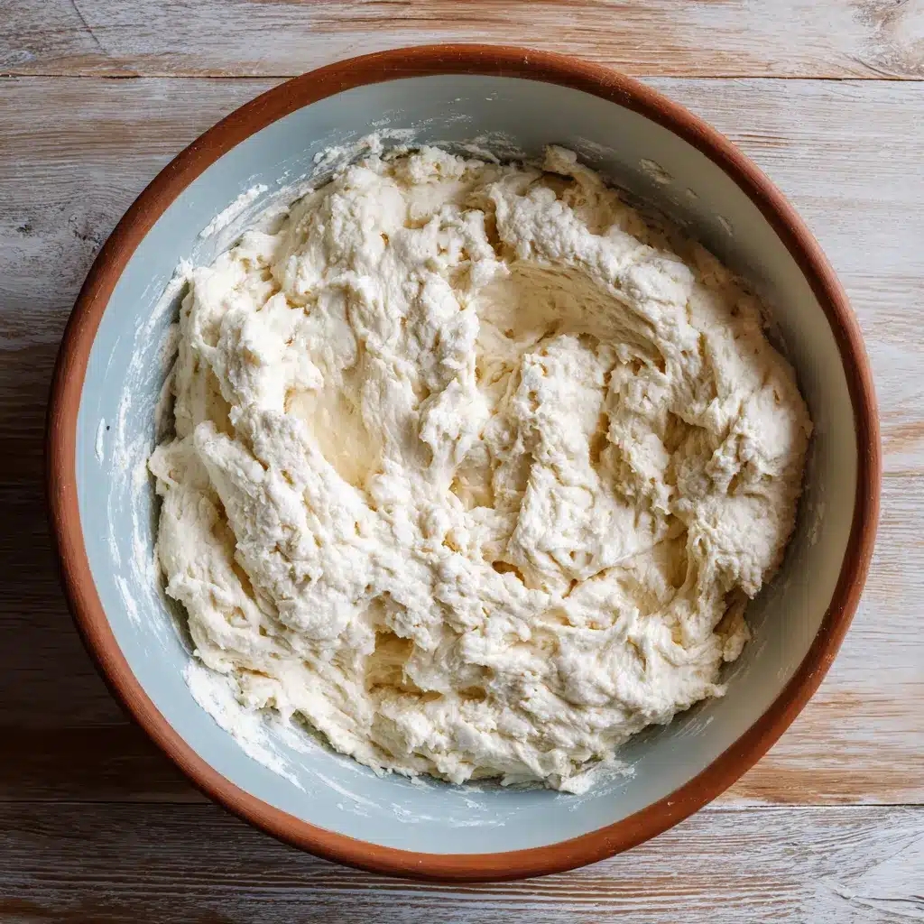 Bagel dough ready to shape